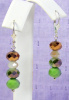 NEW! Avocado, Ivory, and Copper Earrings